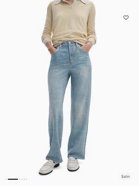 rag & bone Light Blue Straight-Leg Jeans